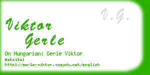 viktor gerle business card